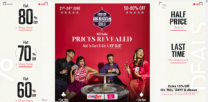 Read more about the article Myntra End of Reason Sale( 21 June to 24 June) – Upto 80% Off On Every Product