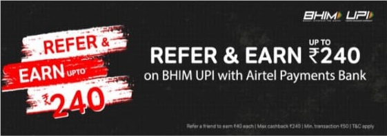 Read more about the article Airtel Thanks App- Get Rs.240 On Refer And Earn, Rs.40 Per Refer