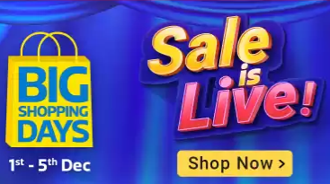 Read more about the article Flipkart Big Shopping Days- Get Huge Discounts & Loot Deals|Never Price Before