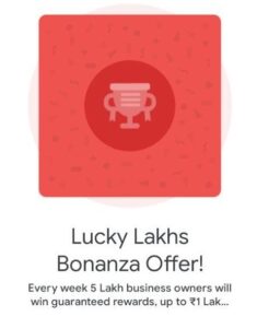 Read more about the article Google Pay Bonanza Offer – Win Upto Rs.1 Lakh Cash On Accept Payments