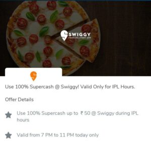 Read more about the article Swiggy Food Loot – Use 100% SuperCash On Your Order (Only For Today)