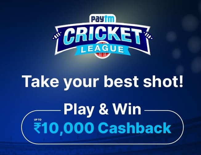 Read more about the article Paytm Cricket League Offer – Collect Paytm Cards & Win Upto Rs.10,000 Cashback | All User…