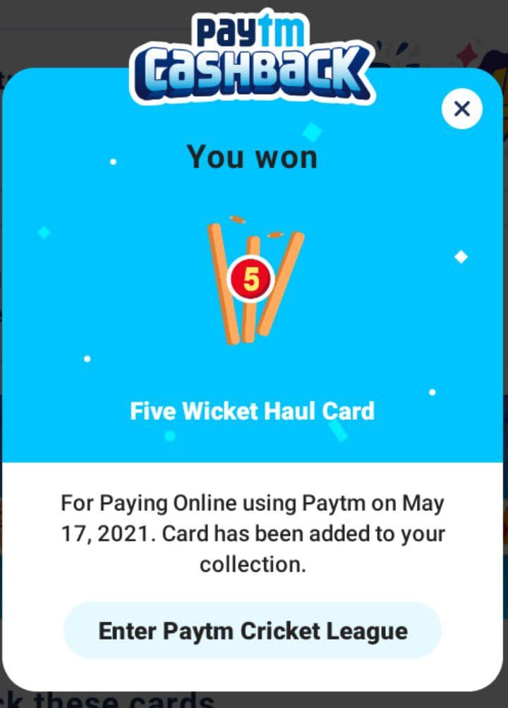 Read more about the article Trick To Collect Paytm ‘Five Wicket Haul’ Card Without Investment