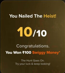 Read more about the article Swiggy Money Loot- Trick To Get Free Rs.100 Swiggy Money From Pepsi Game | Loot Offer…
